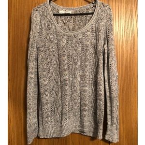 Maurices gray sparkle stitch sweater